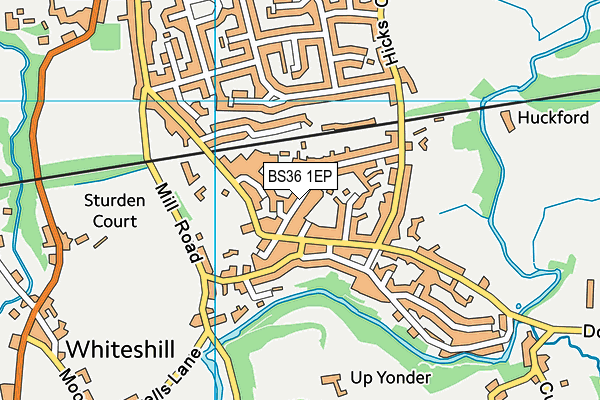 BS36 1EP map - OS VectorMap District (Ordnance Survey)