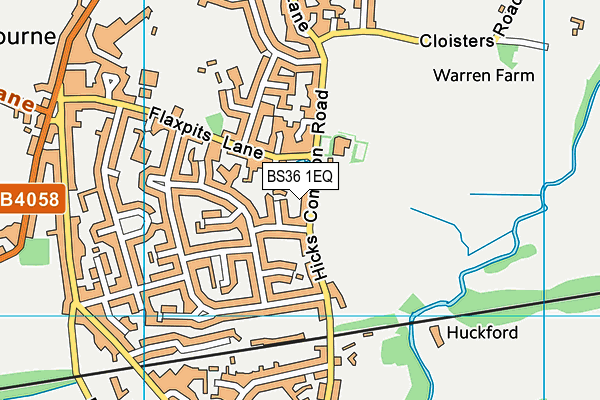 BS36 1EQ map - OS VectorMap District (Ordnance Survey)