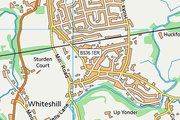 BS36 1ER map - OS VectorMap District (Ordnance Survey)