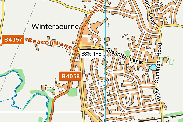 BS36 1HE map - OS VectorMap District (Ordnance Survey)