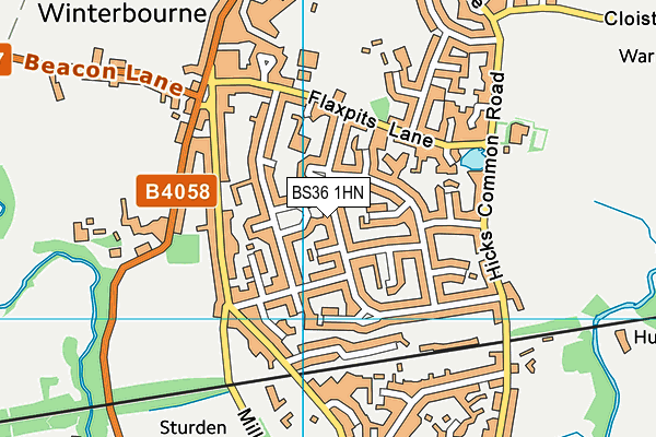 BS36 1HN map - OS VectorMap District (Ordnance Survey)