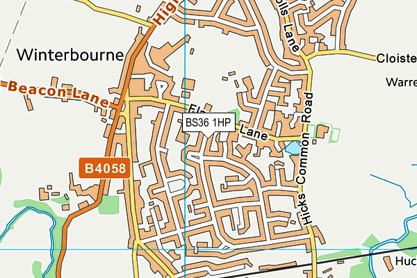 BS36 1HP map - OS VectorMap District (Ordnance Survey)