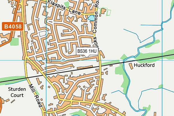 BS36 1HU map - OS VectorMap District (Ordnance Survey)