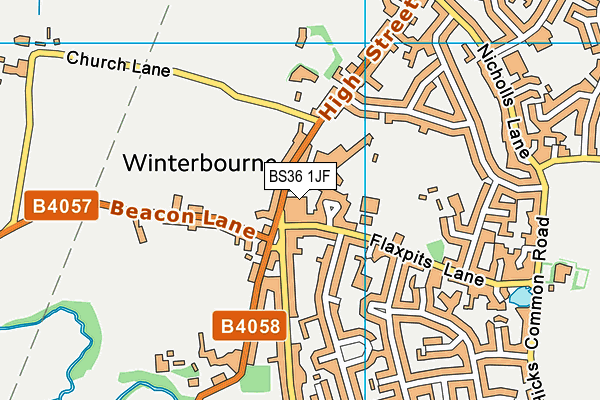 BS36 1JF map - OS VectorMap District (Ordnance Survey)