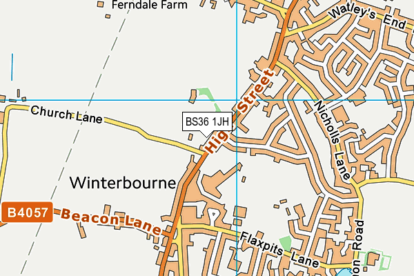 BS36 1JH map - OS VectorMap District (Ordnance Survey)