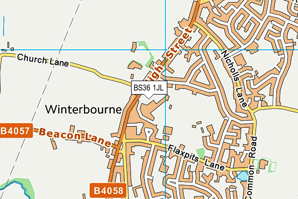 BS36 1JL map - OS VectorMap District (Ordnance Survey)