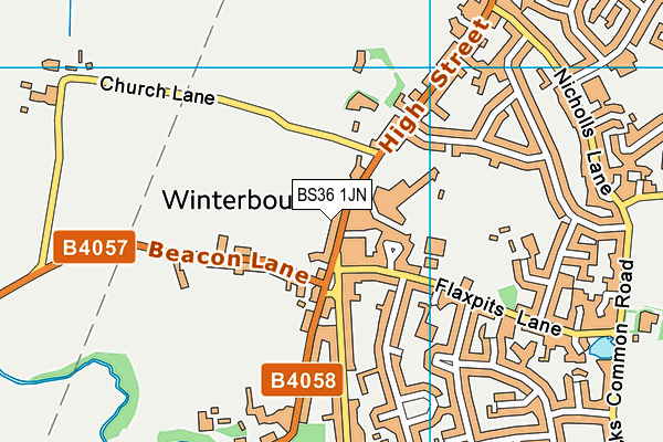 BS36 1JN map - OS VectorMap District (Ordnance Survey)