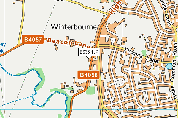 BS36 1JP map - OS VectorMap District (Ordnance Survey)