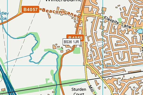 BS36 1JR map - OS VectorMap District (Ordnance Survey)