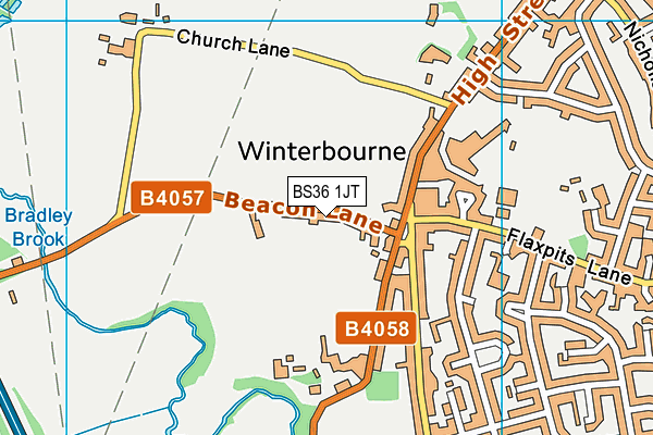 BS36 1JT map - OS VectorMap District (Ordnance Survey)