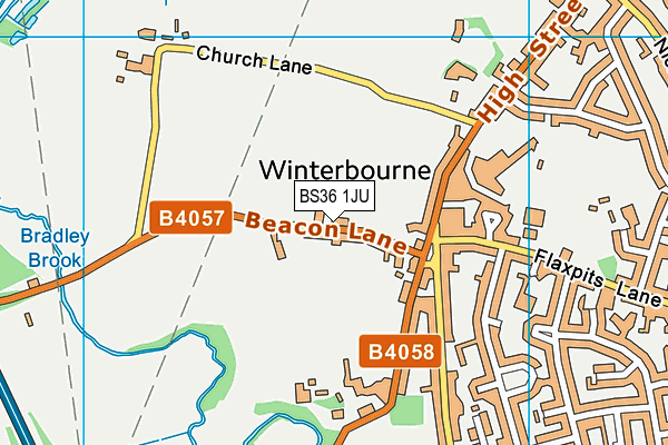 BS36 1JU map - OS VectorMap District (Ordnance Survey)