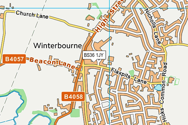 BS36 1JY map - OS VectorMap District (Ordnance Survey)