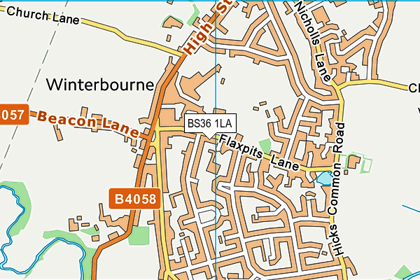 BS36 1LA map - OS VectorMap District (Ordnance Survey)