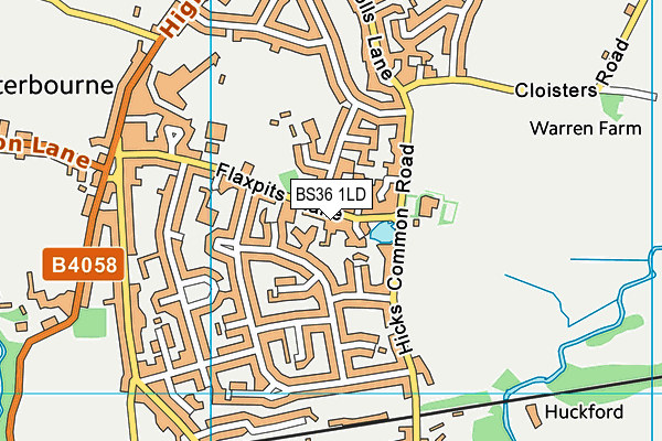 BS36 1LD map - OS VectorMap District (Ordnance Survey)