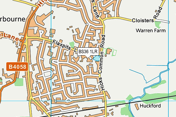BS36 1LR map - OS VectorMap District (Ordnance Survey)