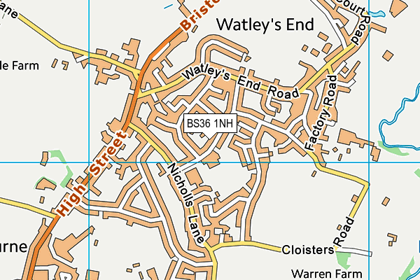Map of WINTERBOURNE LOCAL STORE LIMITED at district scale
