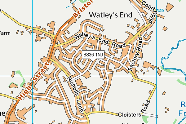 BS36 1NJ map - OS VectorMap District (Ordnance Survey)