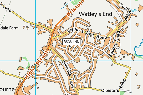 BS36 1NN map - OS VectorMap District (Ordnance Survey)
