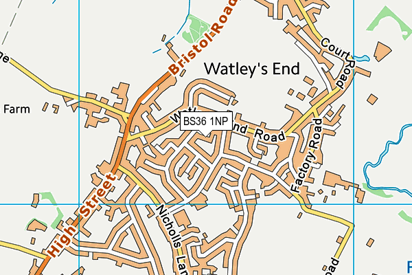 BS36 1NP map - OS VectorMap District (Ordnance Survey)