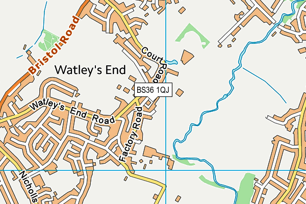 BS36 1QJ map - OS VectorMap District (Ordnance Survey)