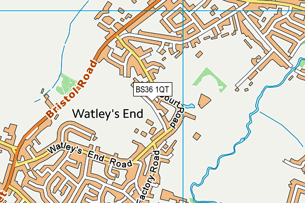 BS36 1QT map - OS VectorMap District (Ordnance Survey)