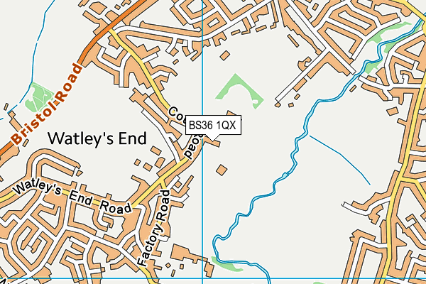 BS36 1QX map - OS VectorMap District (Ordnance Survey)