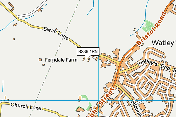 BS36 1RN map - OS VectorMap District (Ordnance Survey)