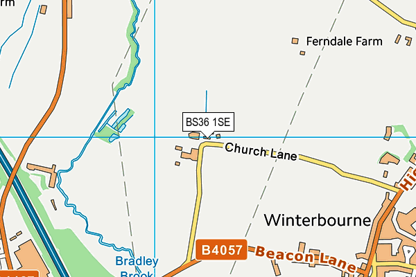 BS36 1SE map - OS VectorMap District (Ordnance Survey)