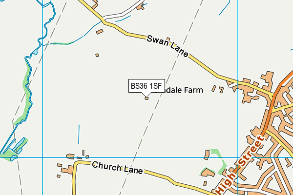 BS36 1SF map - OS VectorMap District (Ordnance Survey)