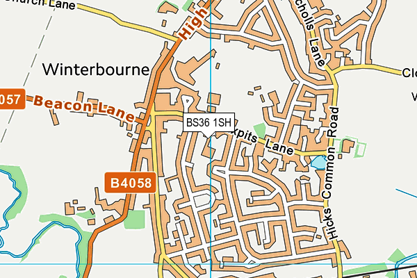 BS36 1SH map - OS VectorMap District (Ordnance Survey)