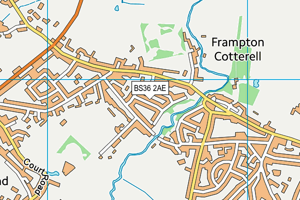 BS36 2AE map - OS VectorMap District (Ordnance Survey)