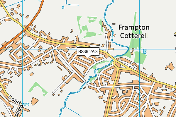 BS36 2AG map - OS VectorMap District (Ordnance Survey)