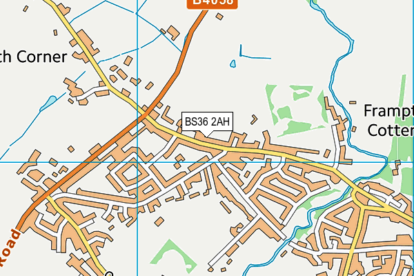 BS36 2AH map - OS VectorMap District (Ordnance Survey)