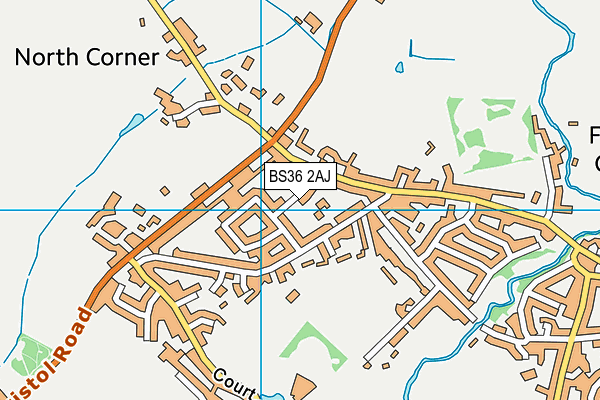 BS36 2AJ map - OS VectorMap District (Ordnance Survey)