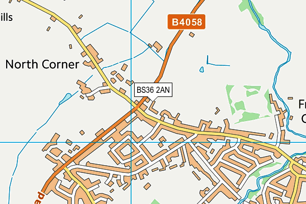 BS36 2AN map - OS VectorMap District (Ordnance Survey)