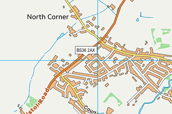 BS36 2AX map - OS VectorMap District (Ordnance Survey)