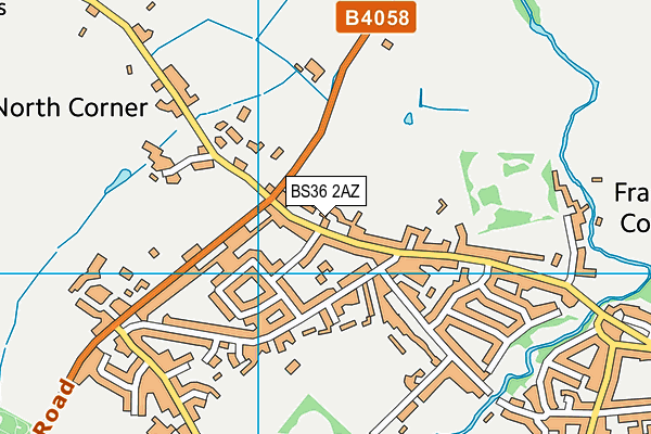 BS36 2AZ map - OS VectorMap District (Ordnance Survey)