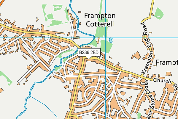 BS36 2BD map - OS VectorMap District (Ordnance Survey)