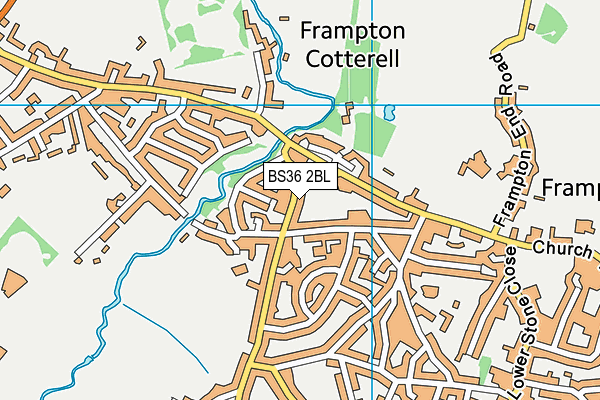 BS36 2BL map - OS VectorMap District (Ordnance Survey)
