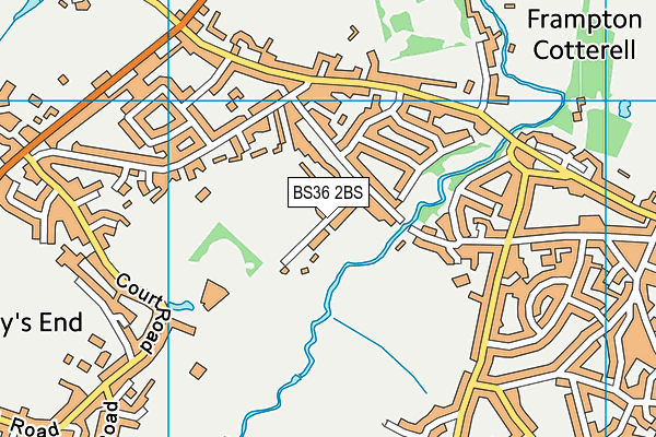 BS36 2BS map - OS VectorMap District (Ordnance Survey)