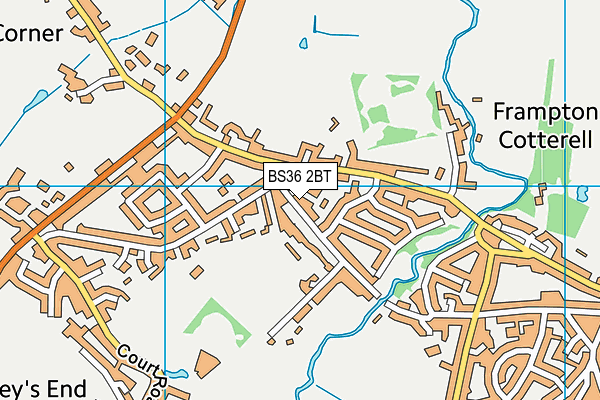 BS36 2BT map - OS VectorMap District (Ordnance Survey)