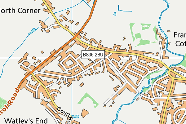 BS36 2BU map - OS VectorMap District (Ordnance Survey)