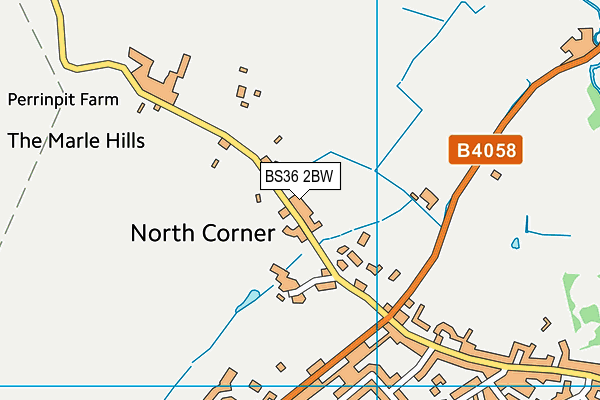 BS36 2BW map - OS VectorMap District (Ordnance Survey)
