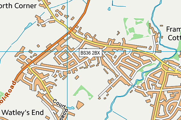 BS36 2BX map - OS VectorMap District (Ordnance Survey)