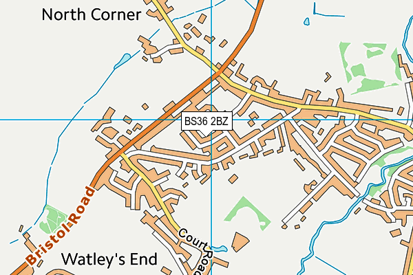 BS36 2BZ map - OS VectorMap District (Ordnance Survey)