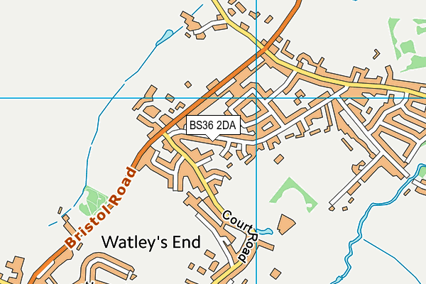 BS36 2DA map - OS VectorMap District (Ordnance Survey)