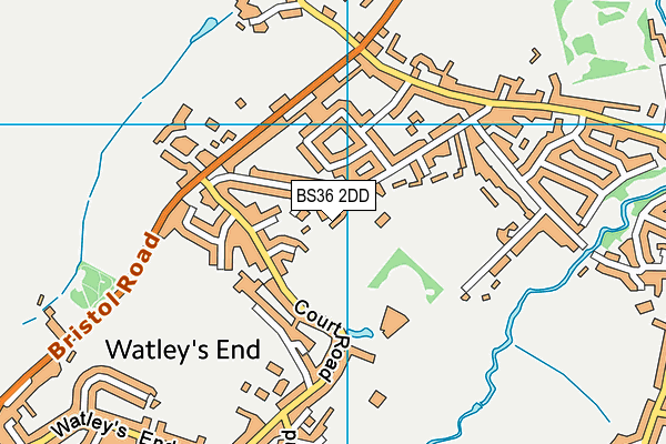 BS36 2DD map - OS VectorMap District (Ordnance Survey)