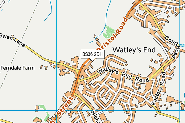 BS36 2DH map - OS VectorMap District (Ordnance Survey)