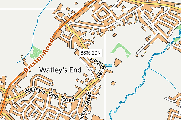 BS36 2DN map - OS VectorMap District (Ordnance Survey)