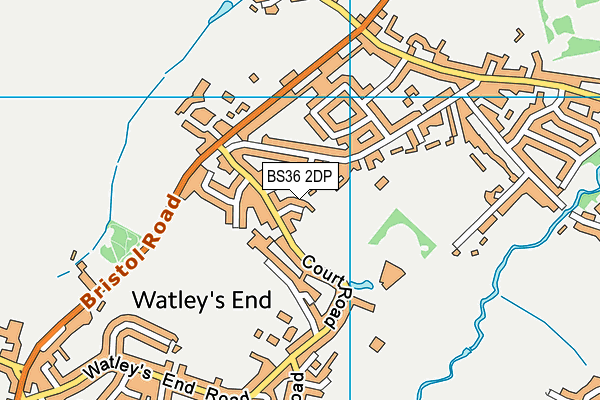 BS36 2DP map - OS VectorMap District (Ordnance Survey)